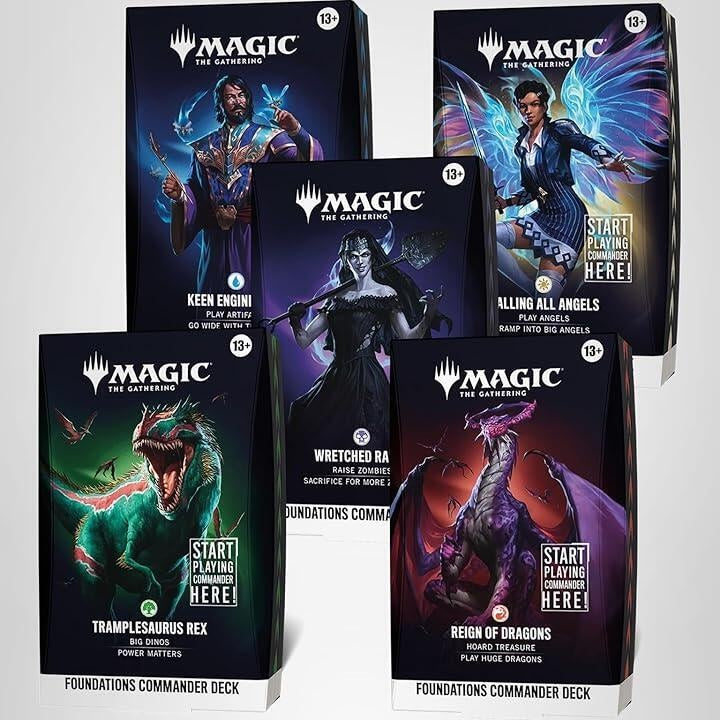 Magic: The Gathering - Foundations Commander Deck (Set of 5)
