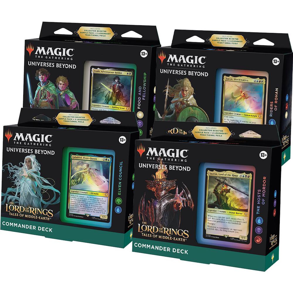 Magic: The Gathering - The Lord of the Rings: Tales of Middle-earth Commander Deck (Set of 4)
