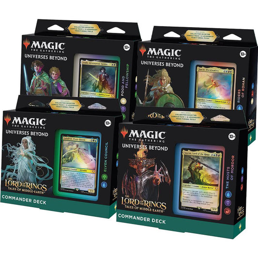 Magic: The Gathering - The Lord of the Rings: Tales of Middle-earth Commander Deck (Set of 4) - The Zard Xchange