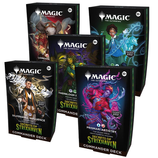 Magic: The Gathering - Secrets of Strixhaven Commander Deck (Set of 5) - The Zard Xchange