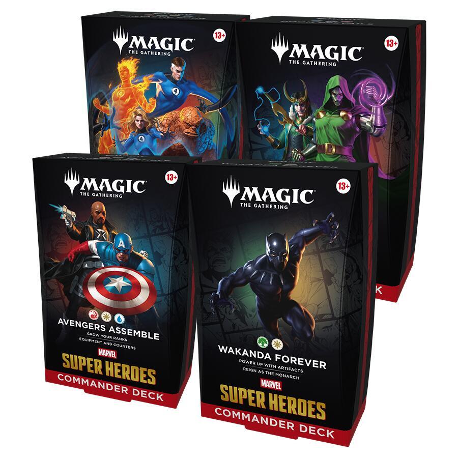 Magic: The Gathering - Marvel Super Heroes Commander Deck (Set of 4)